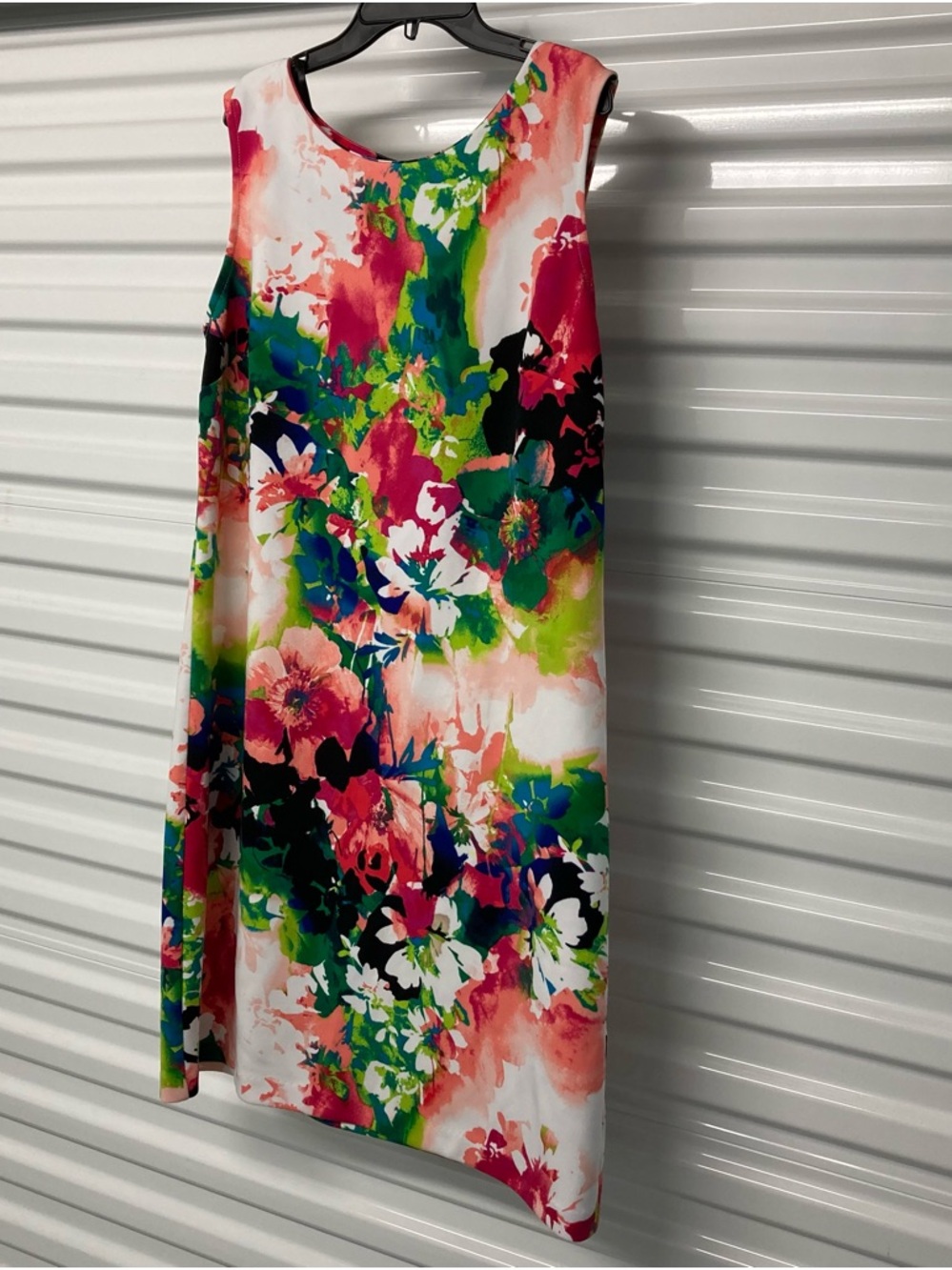 Worthington Floral Sleeveless Shift Dress in Pink, Green, Blue, White